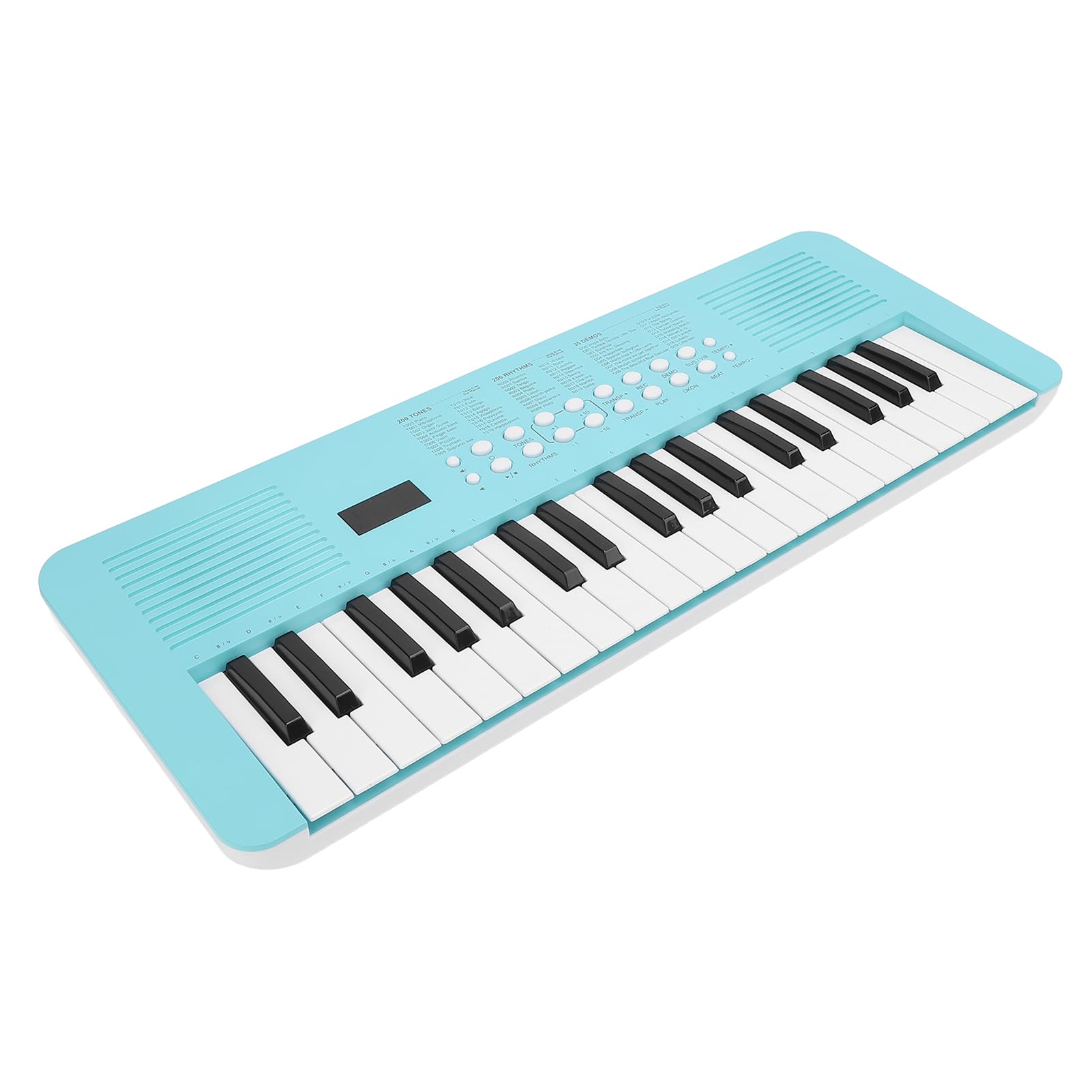 Pianoforte Digitale Multifunzionale con Tastiera Elettronica a 37 Tasti con 200 Toni e Ritmi per Principianti e Compositori Plastica 20,47x7,68x1,97 Pollici (Blu)