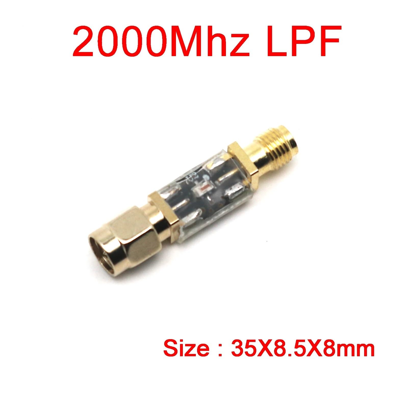 RF Tiefpassfilter LPF 30/100/200/500/800/1000/1200/1400/2000/2400Mhz Signal Radiofrequenz LC(LPF 2000Mhz)
