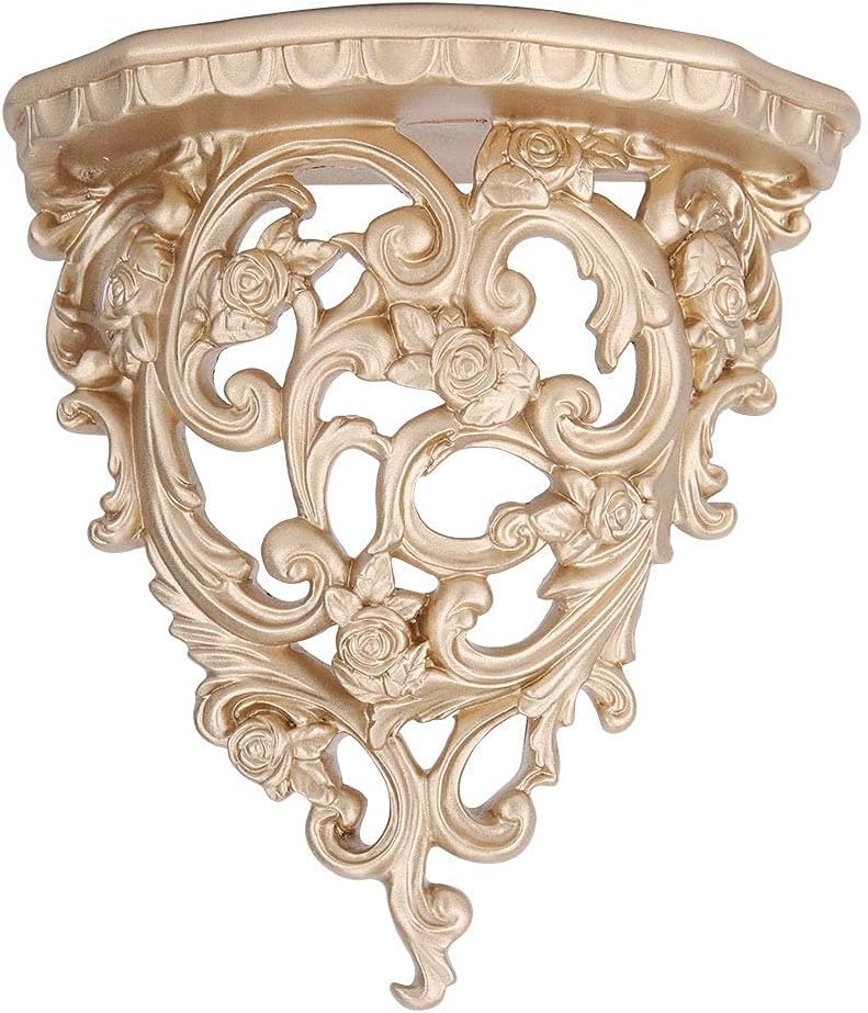 Vintage Wall Shelf Floating Shelves, Floating Shelves Wall Hanging Shelf Storage Rack European Hollow Style Shelf for Wall Decoration Bedroom Living Room
