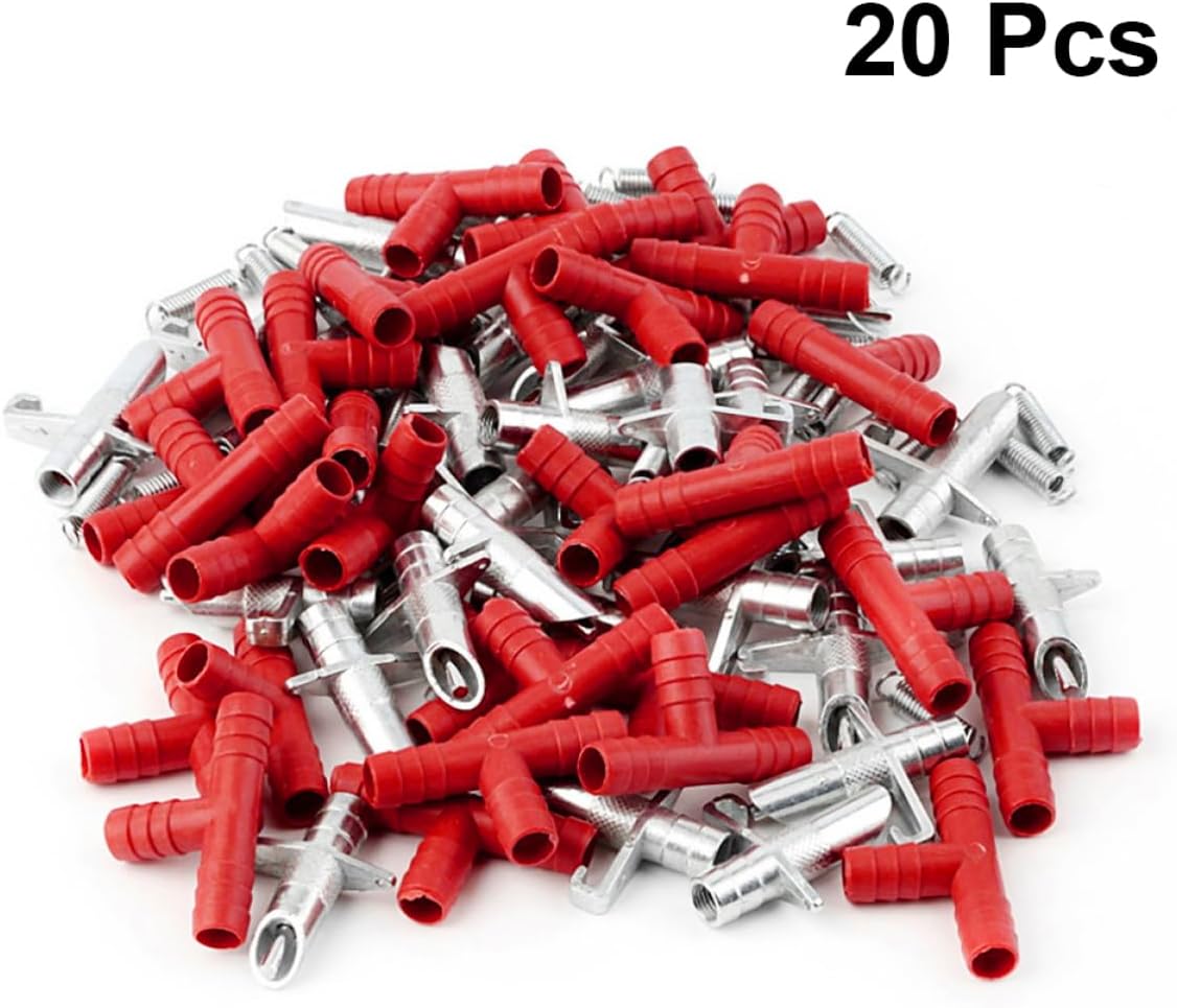 Sosoport 40pcs Automatic Drinking Fountains Water Feeder for Animals Easy to Install Design for Ferrets and Chinchillas
