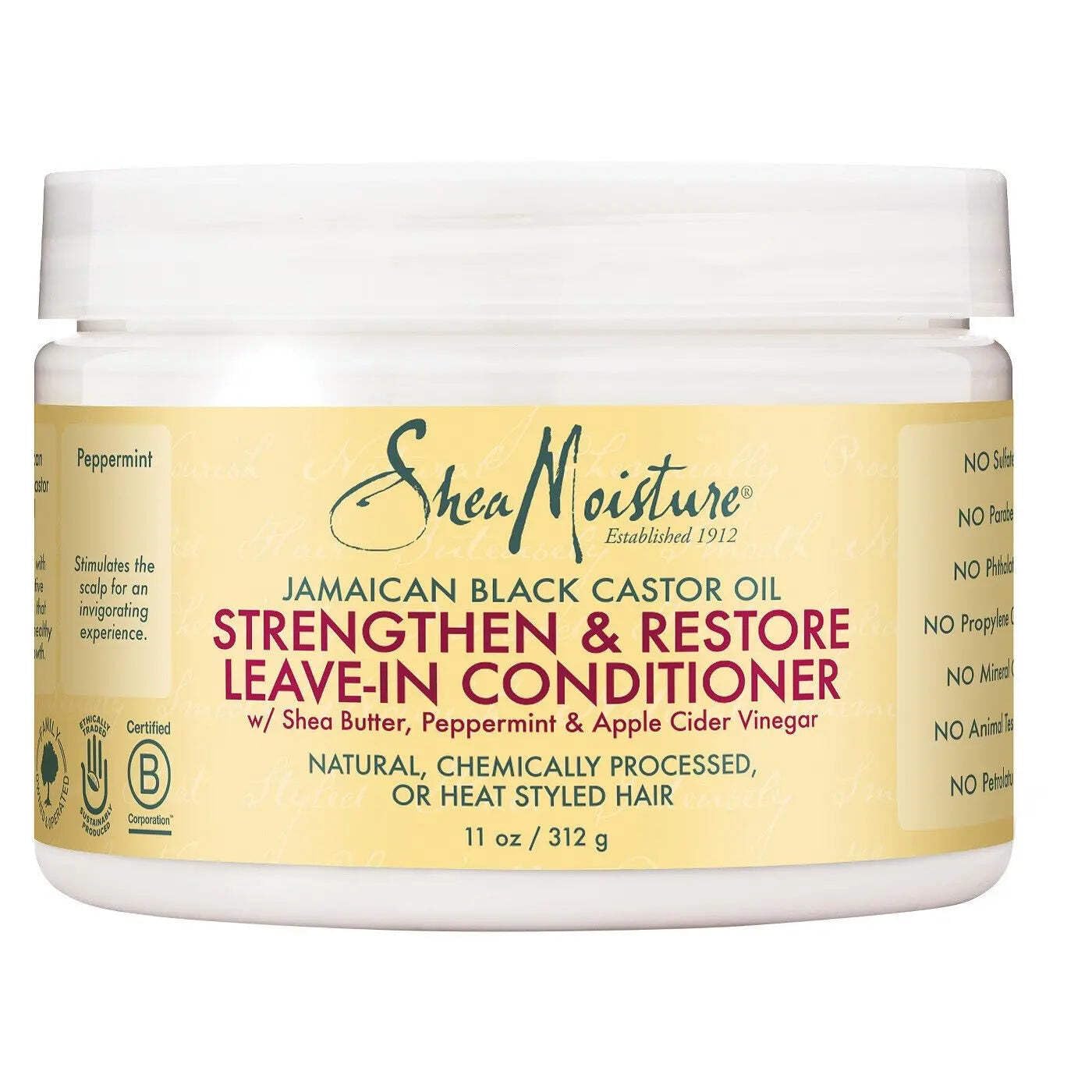 Sheamoisture Strengthen & Restore Leave-In Conditioner Jamaican Black Castor Oil, 340 ml