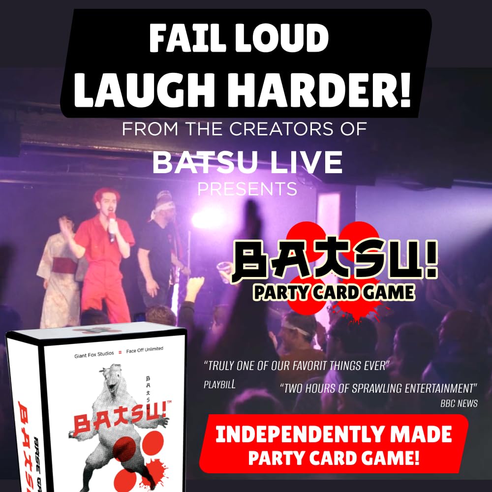 BATSU! Das Partykartenspiel! leicht zu erlernen, schnell runden, wiederspielbares Partykartenspiel, +14, unbeschwerter Spaß für die ganze Familie