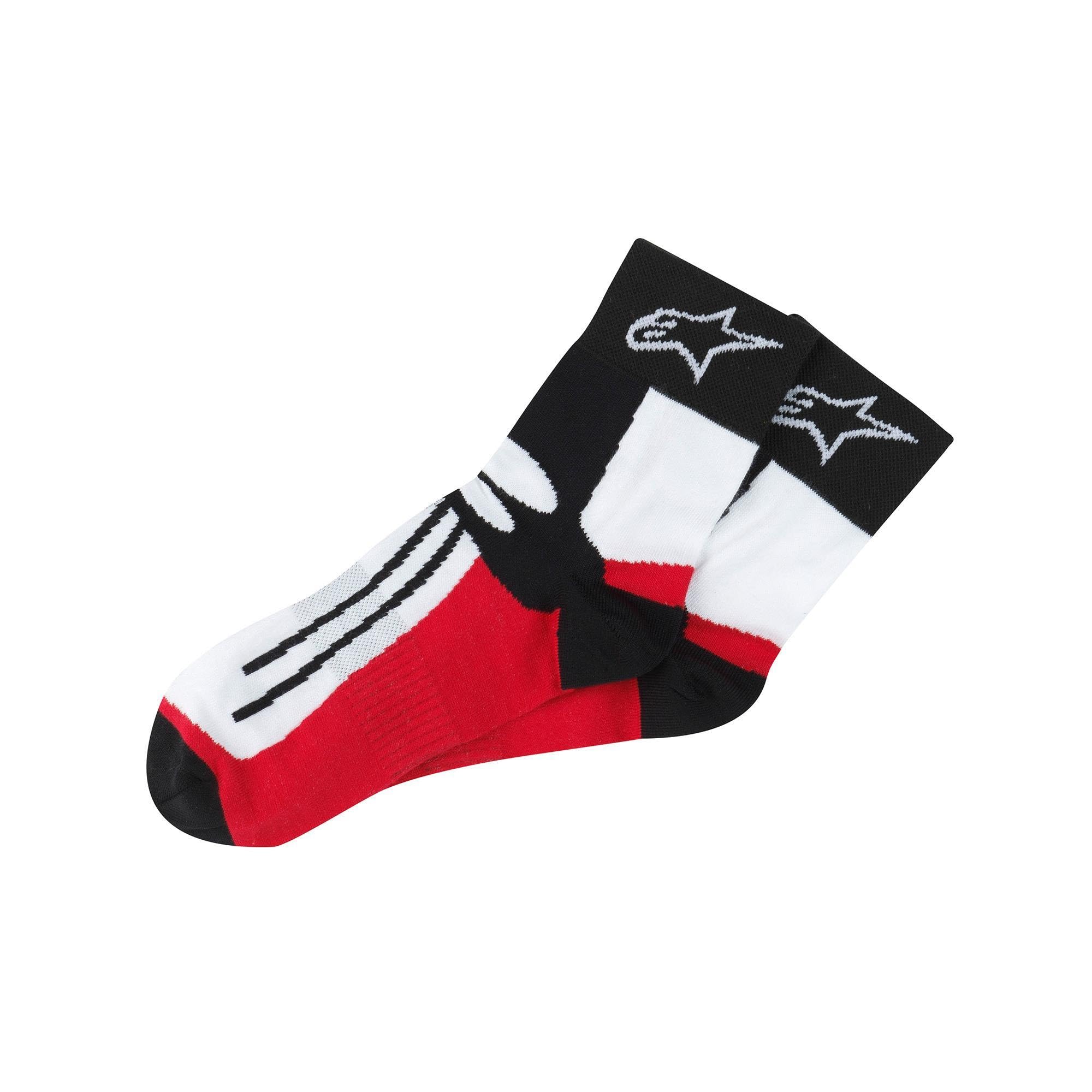 Alpinestars 4703011 30 S/M Racing Road Socks Short S/M Black Red