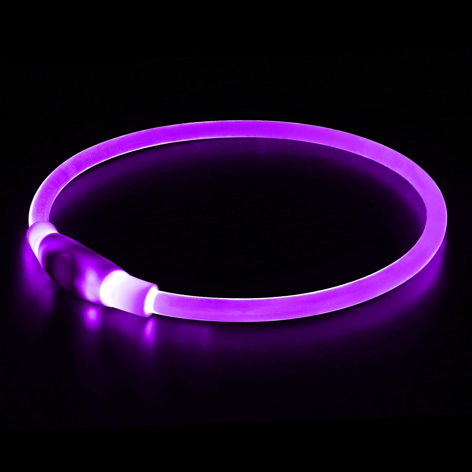 BSEEN - Collare luminoso per cani, ricaricabile tramite USB, con flash, collare di sicurezza per animali domestici, rende i tuoi amati cani visibili di notte per cani di taglia piccola, media e grande