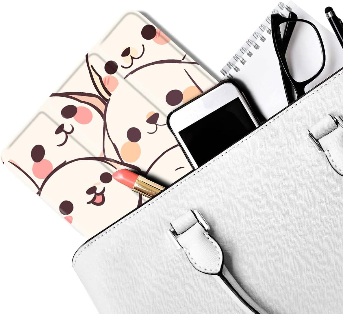 MAYCARI Cartoon Cute Animals Case for iPad 10.9 inch 2022 with Pencil Holder, Original Pattern iPad 10th Generation Soft TPU Back Protective Cover Shell, Auto Sleep/Wake Slim Shell - Cute Puppy Dogs