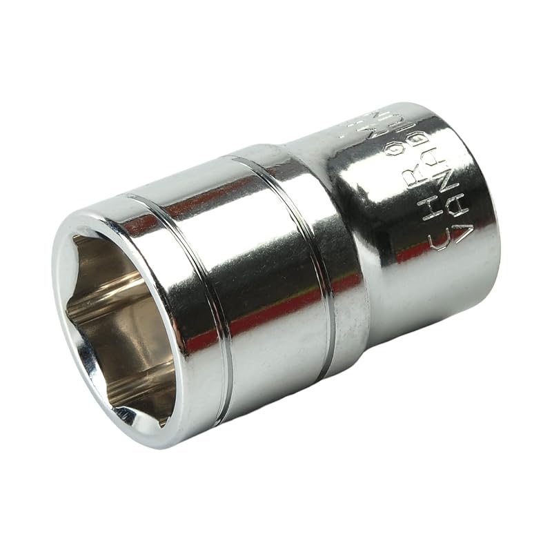 Soquete Sextavado de 17 mm com Encaixe de 12,7 mm, Curto, em Aço Cromo-Vanádio Utoolmart