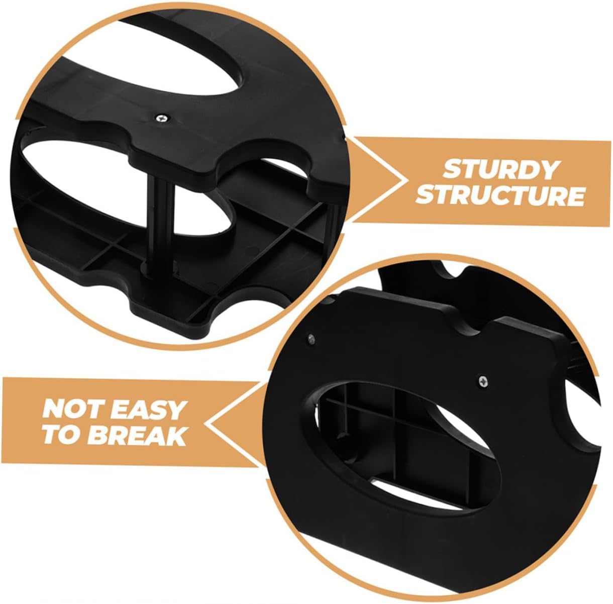 Garneck 2pcs Space-saving Dumbbell Home Gym Organizers Plastic Dumbbell Saddle Rack for Strength Training