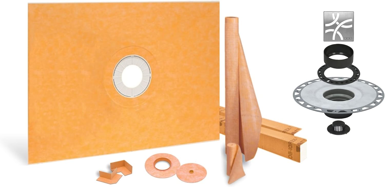 Schluter Systems Kerdi Shower Kit 48x60 Center Shower Pan (Tray), 2
