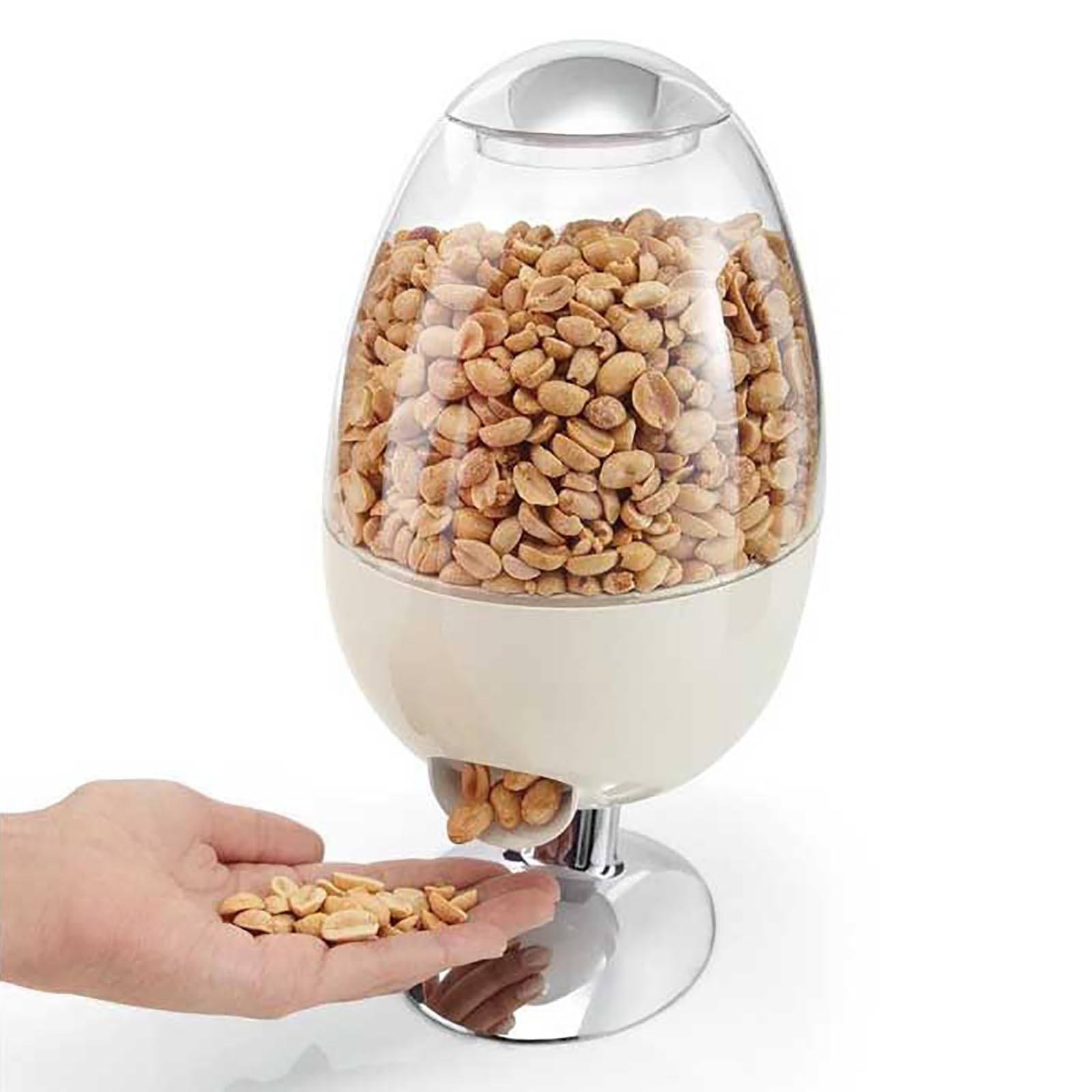 Genérico Máquina Automática para Hacer Dulces, Acrílico De 1 Litro | Caramelos Ondeantes, Decoración En Forma De Globo, Recuerdo De Fiesta (White)