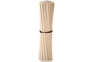 Unleash Your Creativity with Our 1/8 x 12 Inch Dowel Rods: 100PCS of Crafting Precision