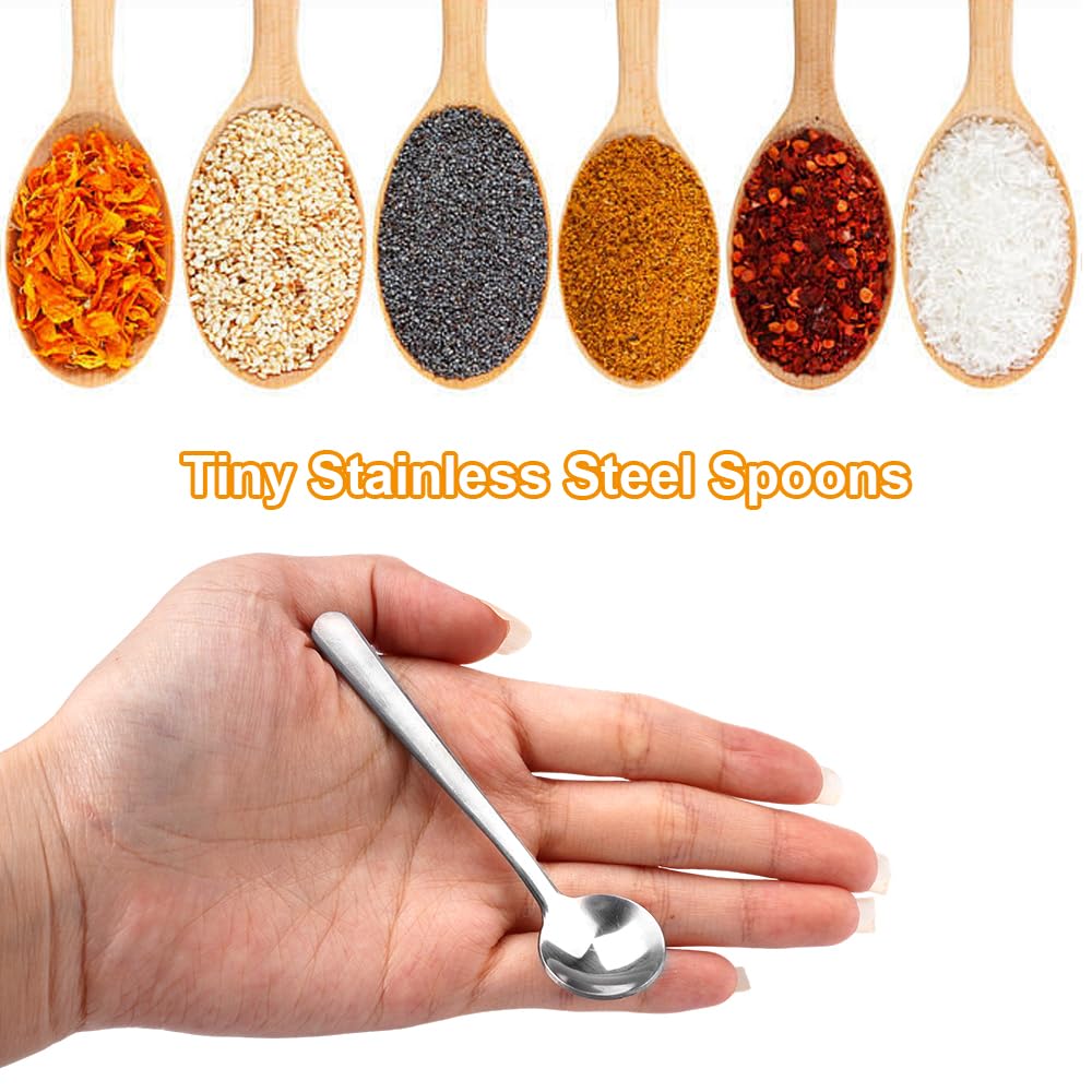Cucchiai Masala In Acciaio Inossidabile Per Piccoli Contenitori Mini Cucchiaio Per Masala Dabba Cucchiai Spezie Per Casacucina 12 Pezzi Colore~p115416073