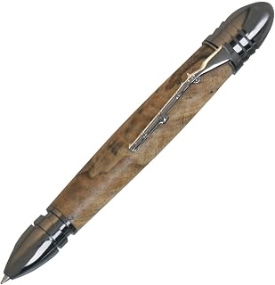 Penn State Industries PKCWPENGM Civil War Twist Ballpoint Pen Kit Woodturning Project (3, Gun Metal)