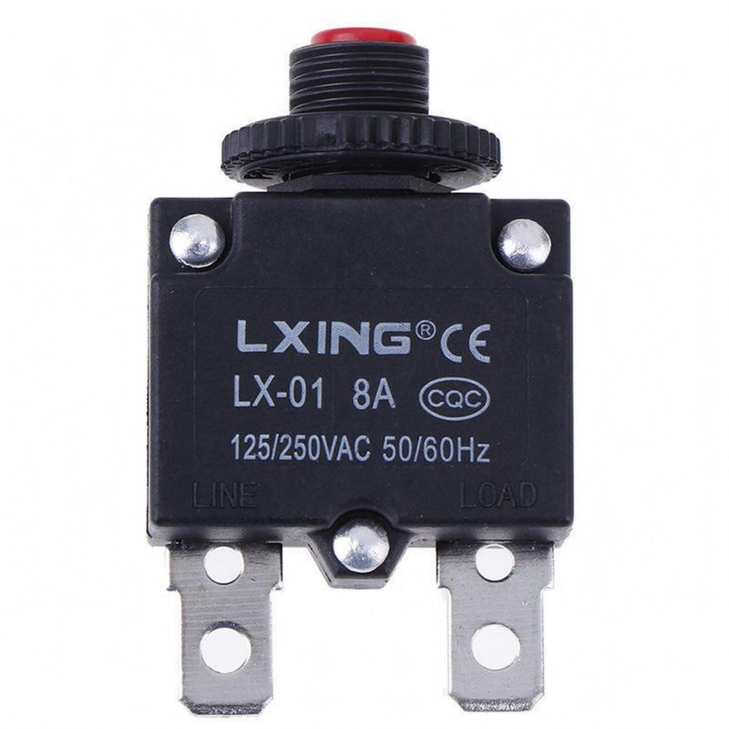 Overcurrent Protection Panel Mount Circuit Breaker 125/250VAC Pushon Breaker LINE and LOAD Marked, 8A-image-31