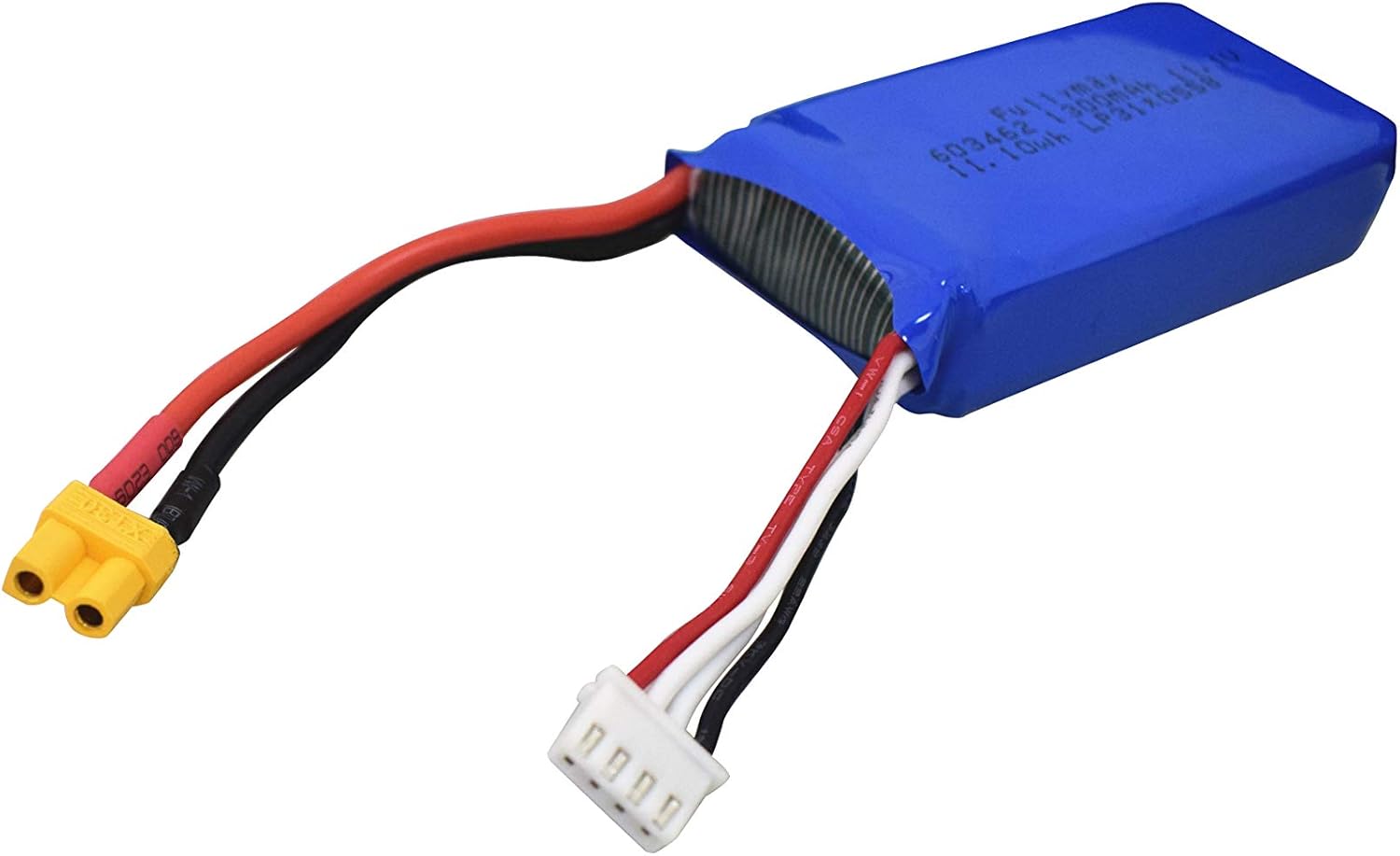 sea jump 11.1V 1300mAh XT30 Lithium Battery for Wltoys XK X450 Remote Control Fixed-Wing Gliding Aircraft Battery : Toys & Games