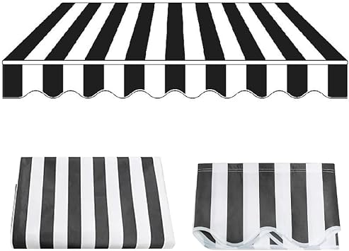 Sunsetter Patio Replacement Awning Fabric Canvas Outdoor Sunshade Canopy Awning awning replacement tarpaulin PVC Oxford cloth for patios, decks, patios Many Sizes Fabric Retractable Awning FramelessD
