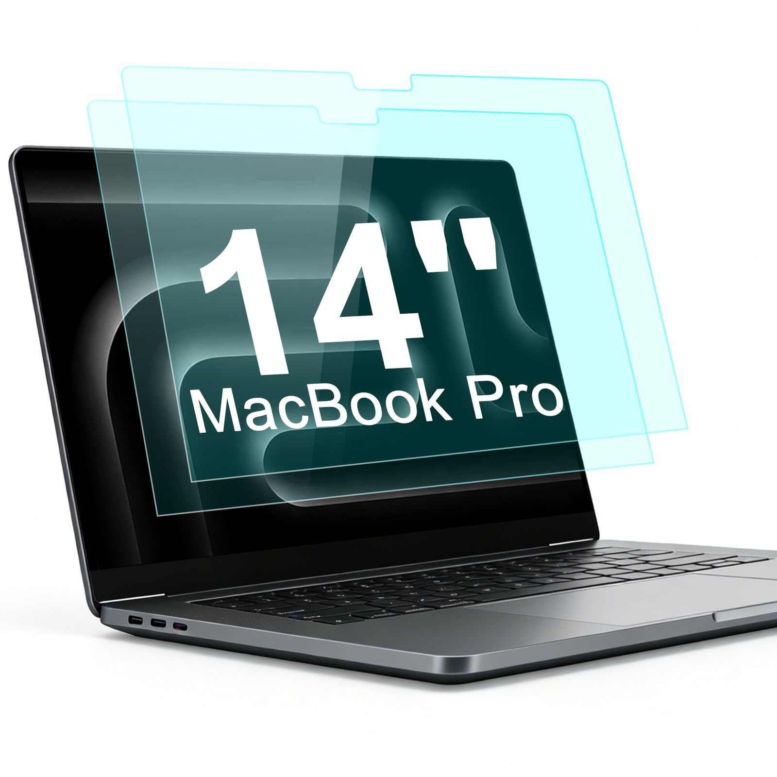 2-Pack Blue Light Blocking Screen Protector for 14 Inch MacBook Pro (2021-2025, M5, M4, M3, M2, M1, Pro/Max), Matte Cover Anti Glare Film Eye Protection Shield for Mac 14in, Anti-Scratch Protector