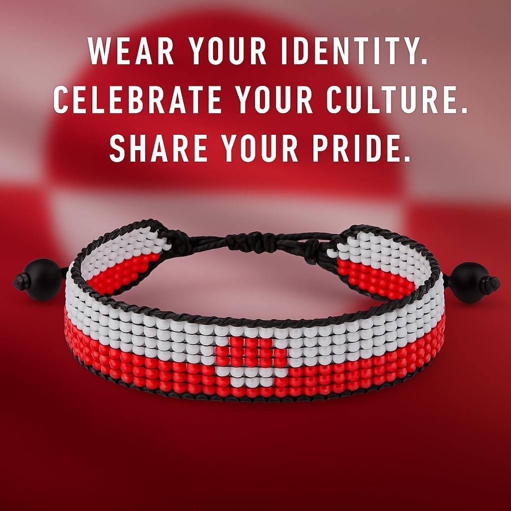 Greenland Flag Bracelet, Adjustable, Boho Style Rope, Thread String, for Women, Men - Image 6