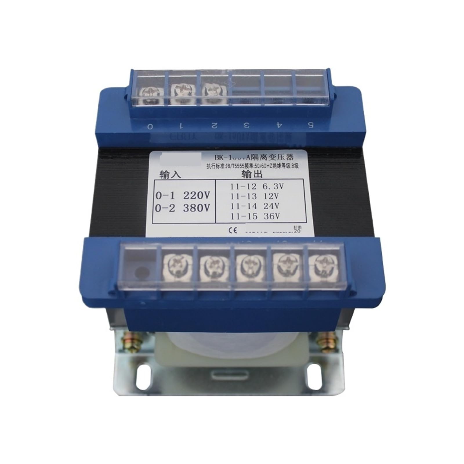 QVIVFYBOE Control Transformer Single-phase Isolation Transformer Control BK-50VA 220V 380 To 36V 220V