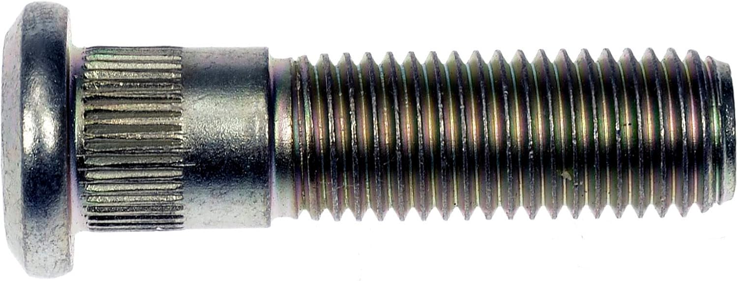 Dorman 610-719 M12-1.50 Serrated Wheel Stud - 12.90 mm Knurl, 50 mm Length Compatible with Select Ford Models, 10 Pack