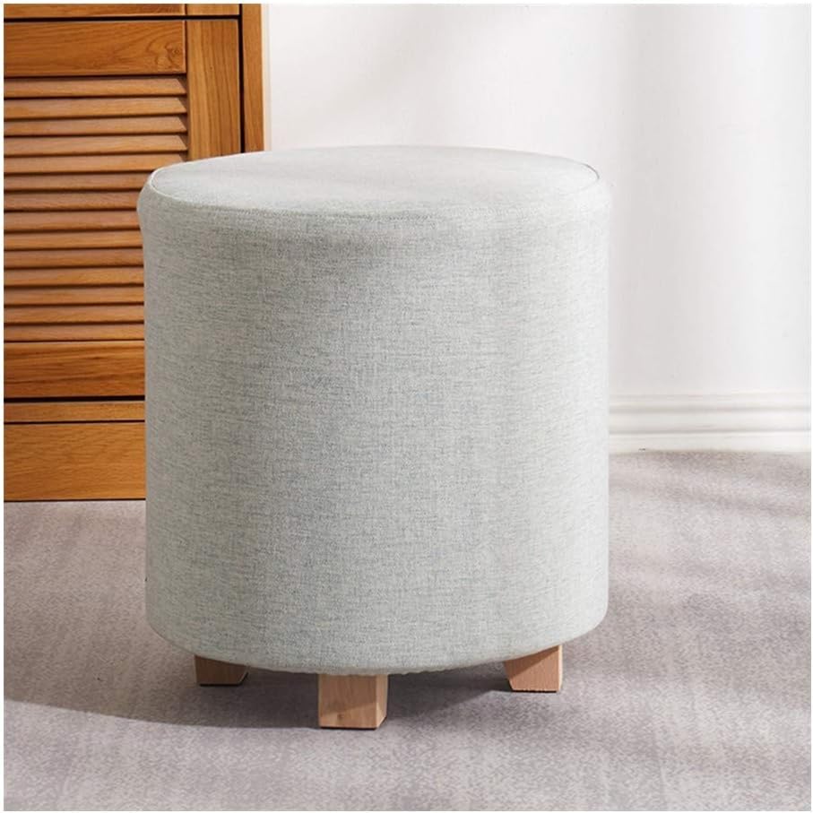 Banc à chaussures et petit repose-pieds vert | Tabouret de maquillage
