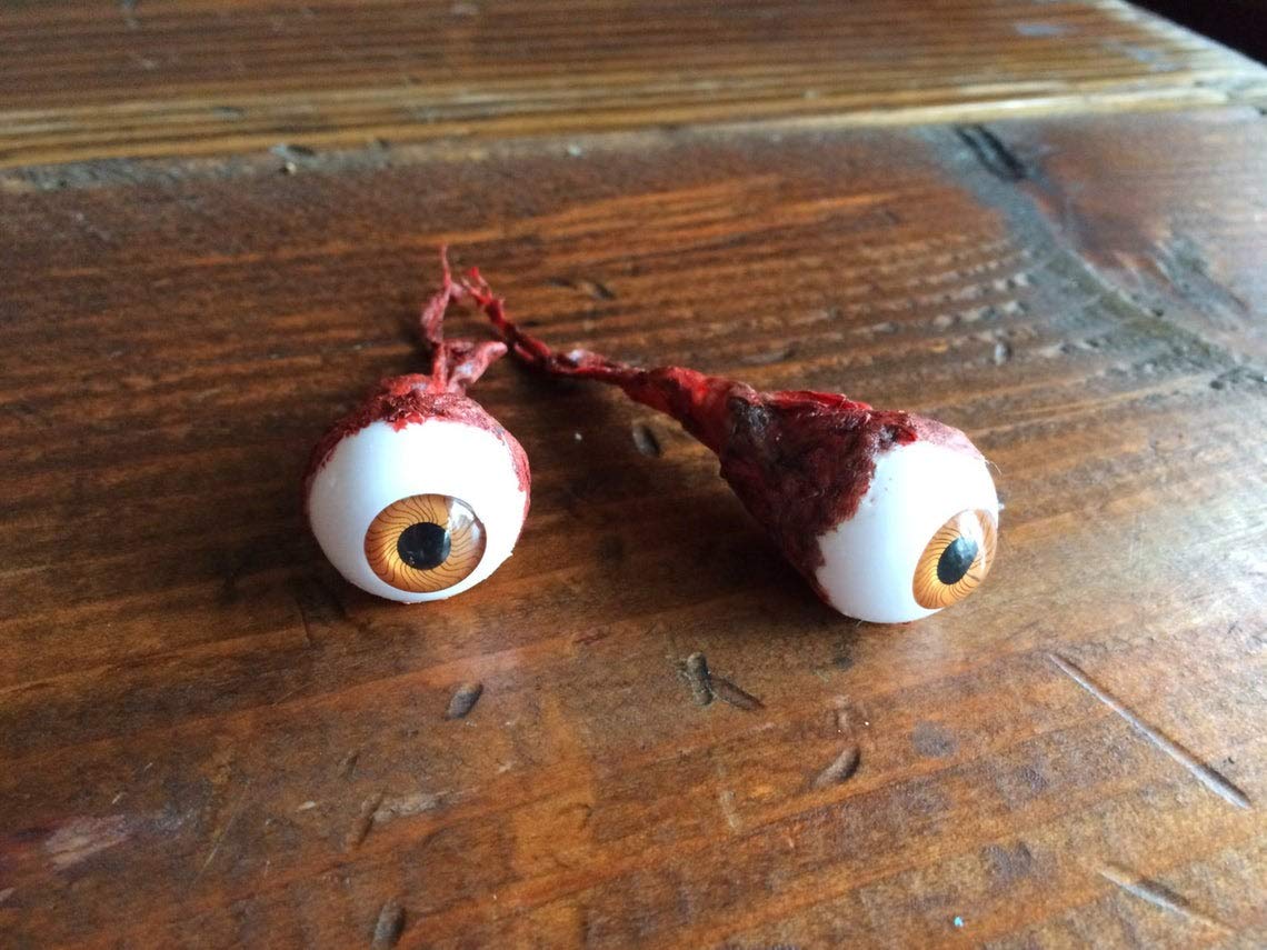 Life Sized Ripped Out Eyeball Halloween Prop