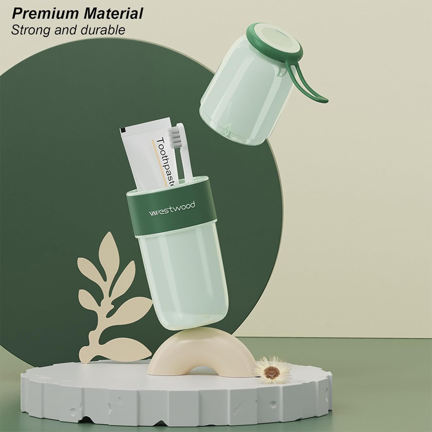 2 Pcs Case de Viagem para Escova de Dentes Transparente com Tampa e Copo, Grande Armazenamento de Creme Dental para Escola, Camping, Viagem a Trabalho e Banheiro - Imagem 9