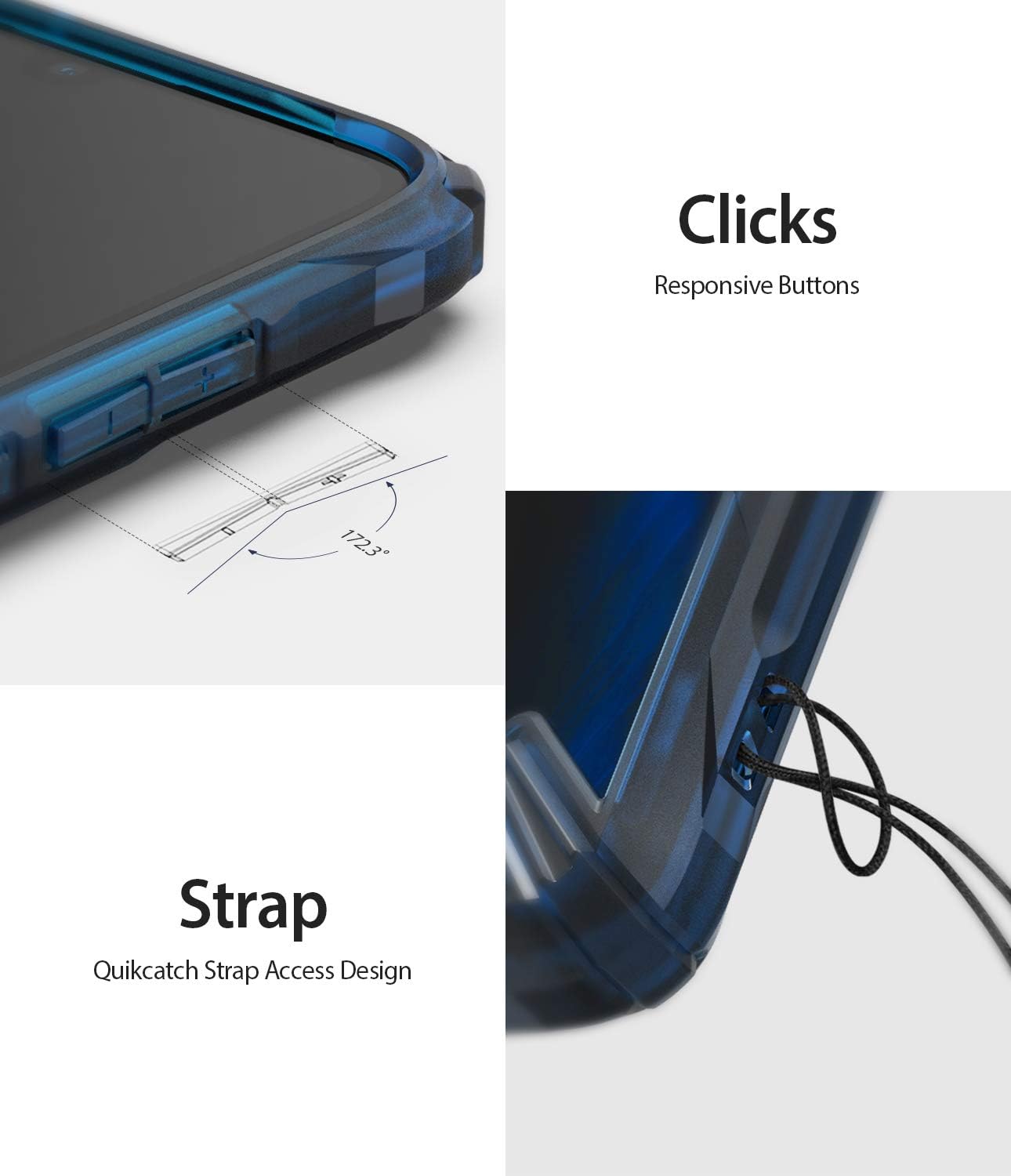 Ringke Fusion-X Compatible with Mi 9T Case, Mi 9T Pro Case, Redmi K20 Case, K20 Pro Case, Clear Back Heavy Duty Shockproof TPU Rugged Bumper Phone Cover - Space Blue