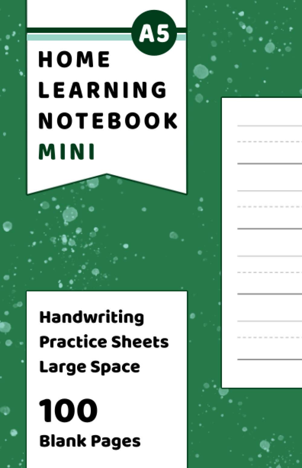 Handwriting Practice Jotter: 100 Blank Handwriting Practice Pages A5 - Large Lines For Children Learning to Write