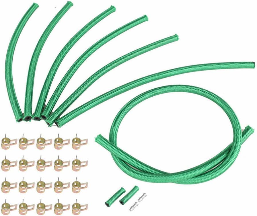 Premium Viton Diesel Return Line Kit with Line Clamps for GM 6.2L 6.5L GM19001-VT