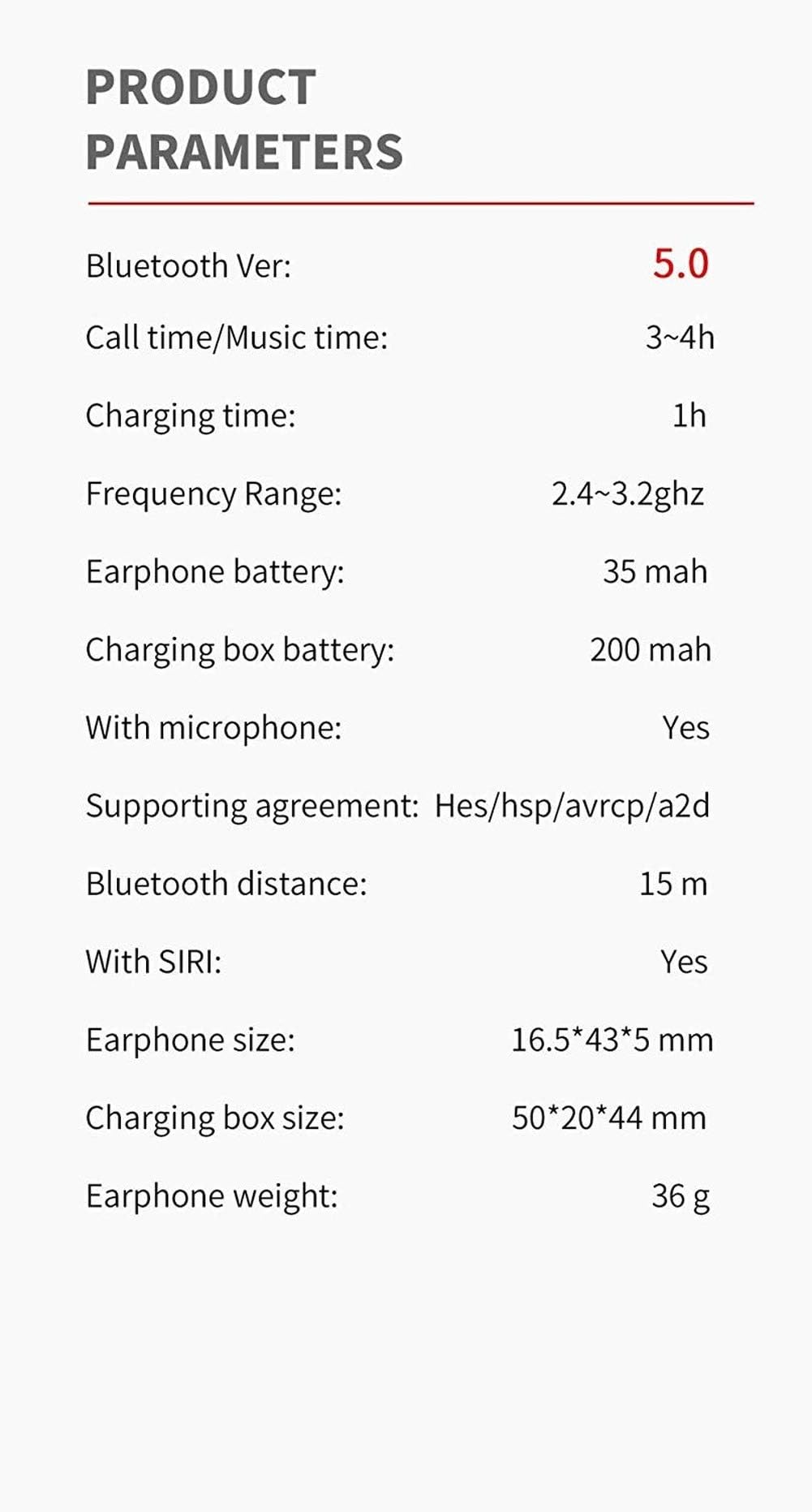 Inpods 12 Pack Wireless Bluetooth 5.0 Earbuds for iPhone Xiaomi, Huawei zdjęcie 7