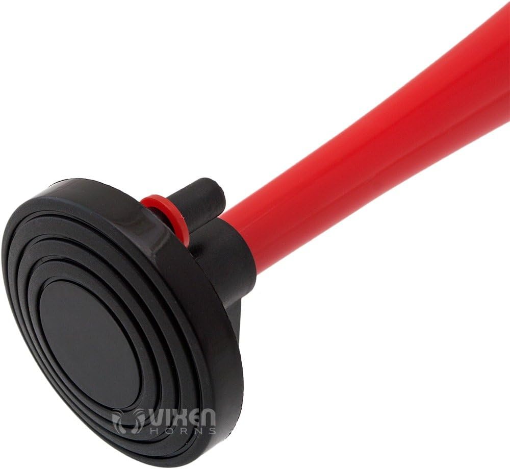 Vixen Horns LOUD 5/Five Trumpet Dixie Musical/Music Sound Air Horn with Compressor Full Complete System/Kit Red 12V VXH6801R