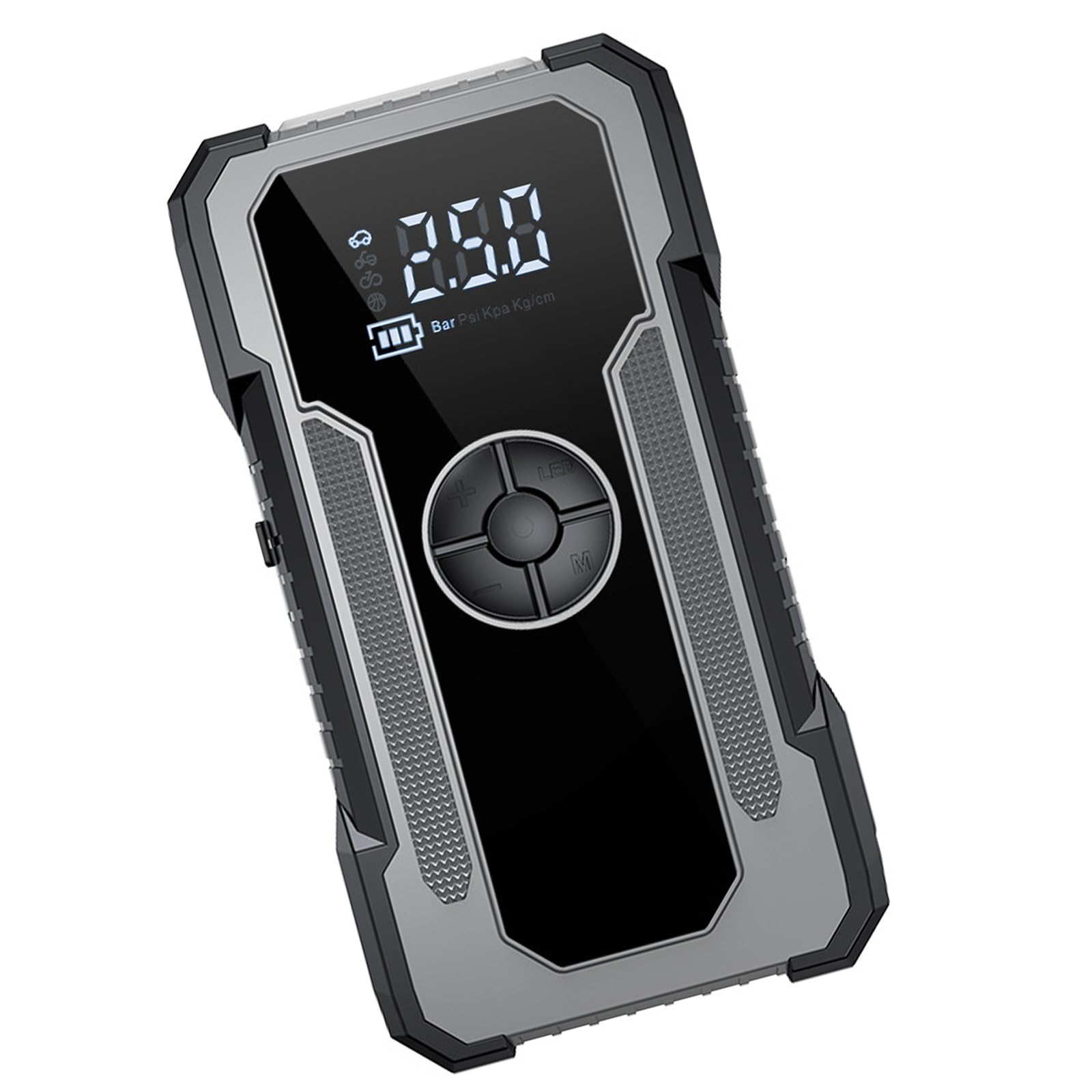 Arrancador de coche de 12 V de corriente de 4000 A con pantalla digital, compresor de aire, fuente de alimentación USB, sistemas de iluminación de emergencias, arrancador de batería de coche con