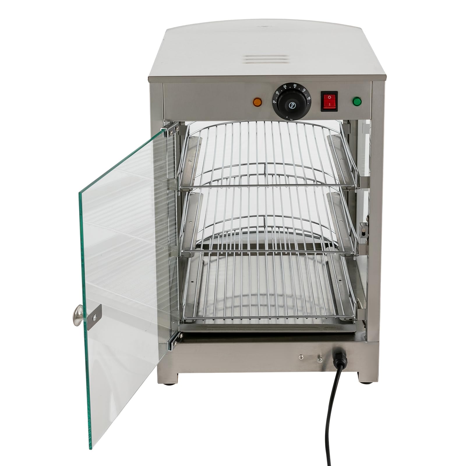 Commerciale Catering - Vetrina riscaldata calda per con 3 griglie in acciaio inox 220 V 800 W