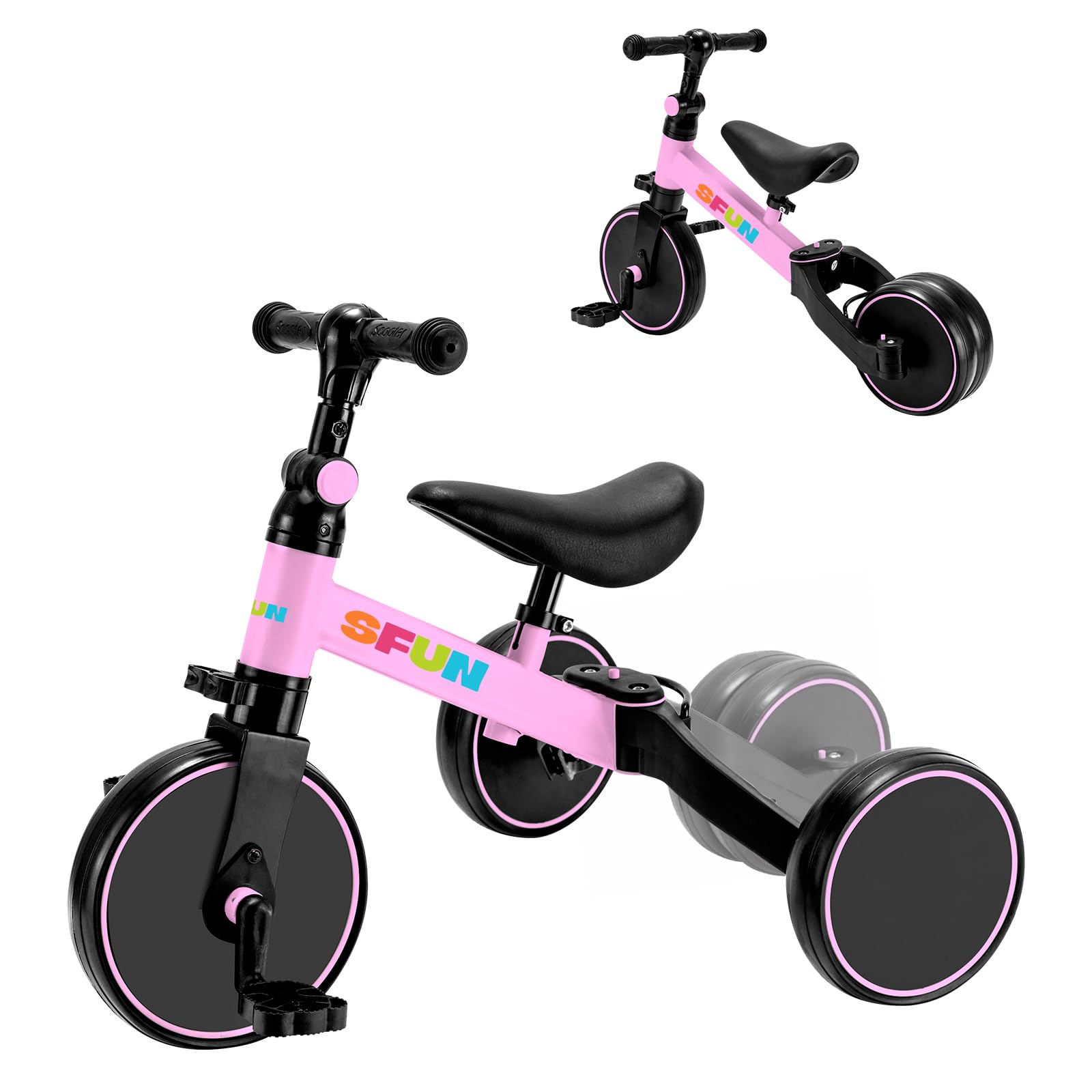 Amazon.co.jp: SFUN 三輪車 子供用 3 in1 自転車 ペタルなし三輪車 