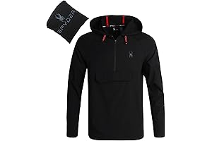 Men's Spyder Pullover: Lightweight Ripstop Packable Windbreaker