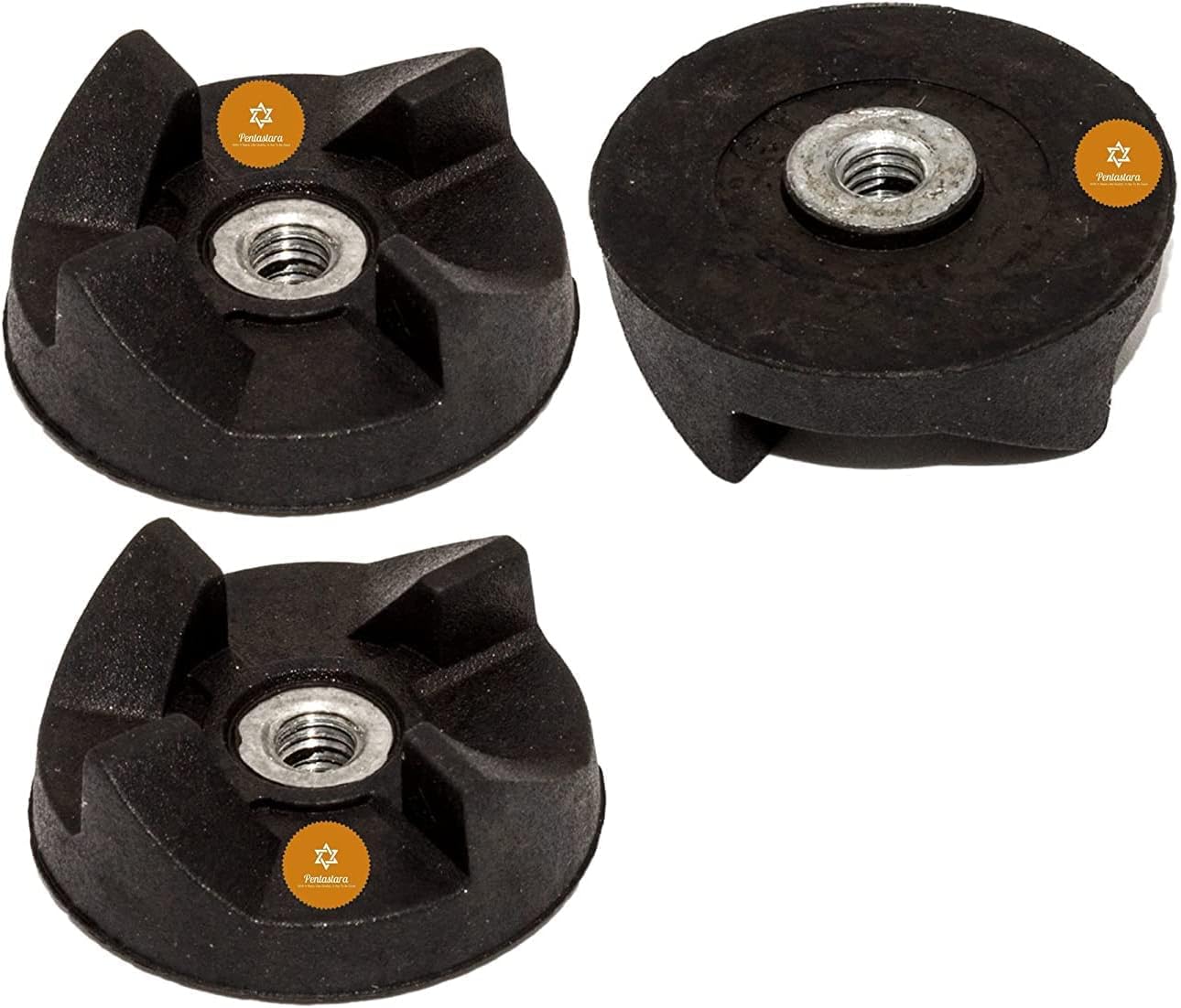 pentastaraWonder Chef Nutri belnder" Coupler Gear Replacement_ (4Units,Black)
