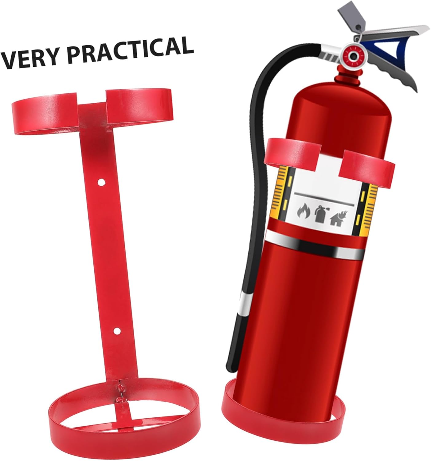 6kg Heavy Duty Fire Extinguisher Bracket for Wall Mounting Durable Metal Holder for Boats Vehicles and Cars Easy Installation Design Fits Extinguishers