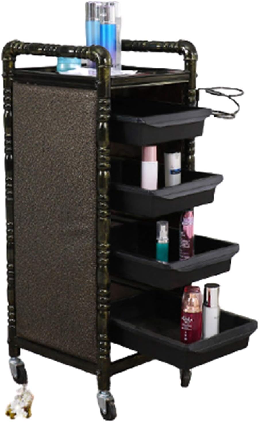 Retro 5Tier Hairdresser Cart Rolling Hairdressingley Professional