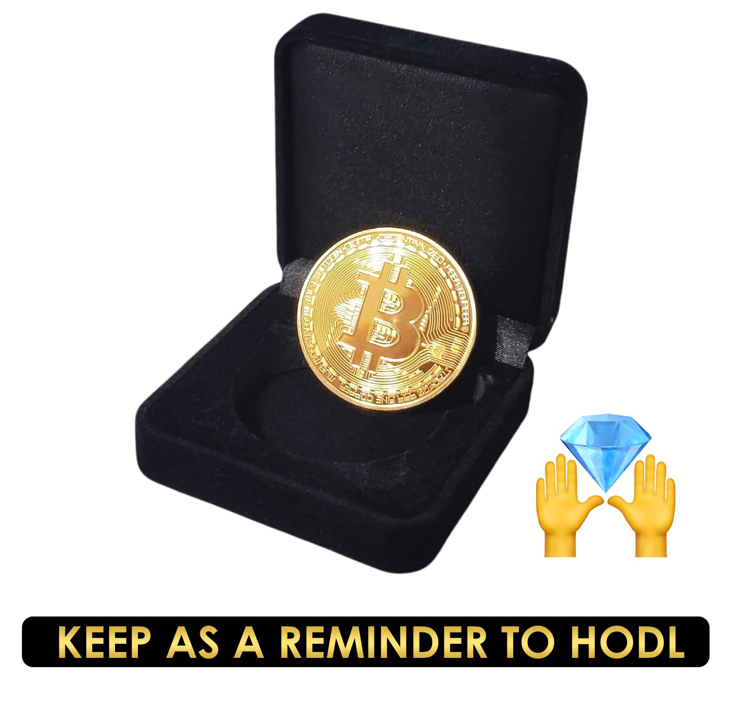 Bitcoin Display Case Bitcoin Collector Coin In Display Case - Gold Plated  Physical Crypto Coin With Display Box Gold Coins