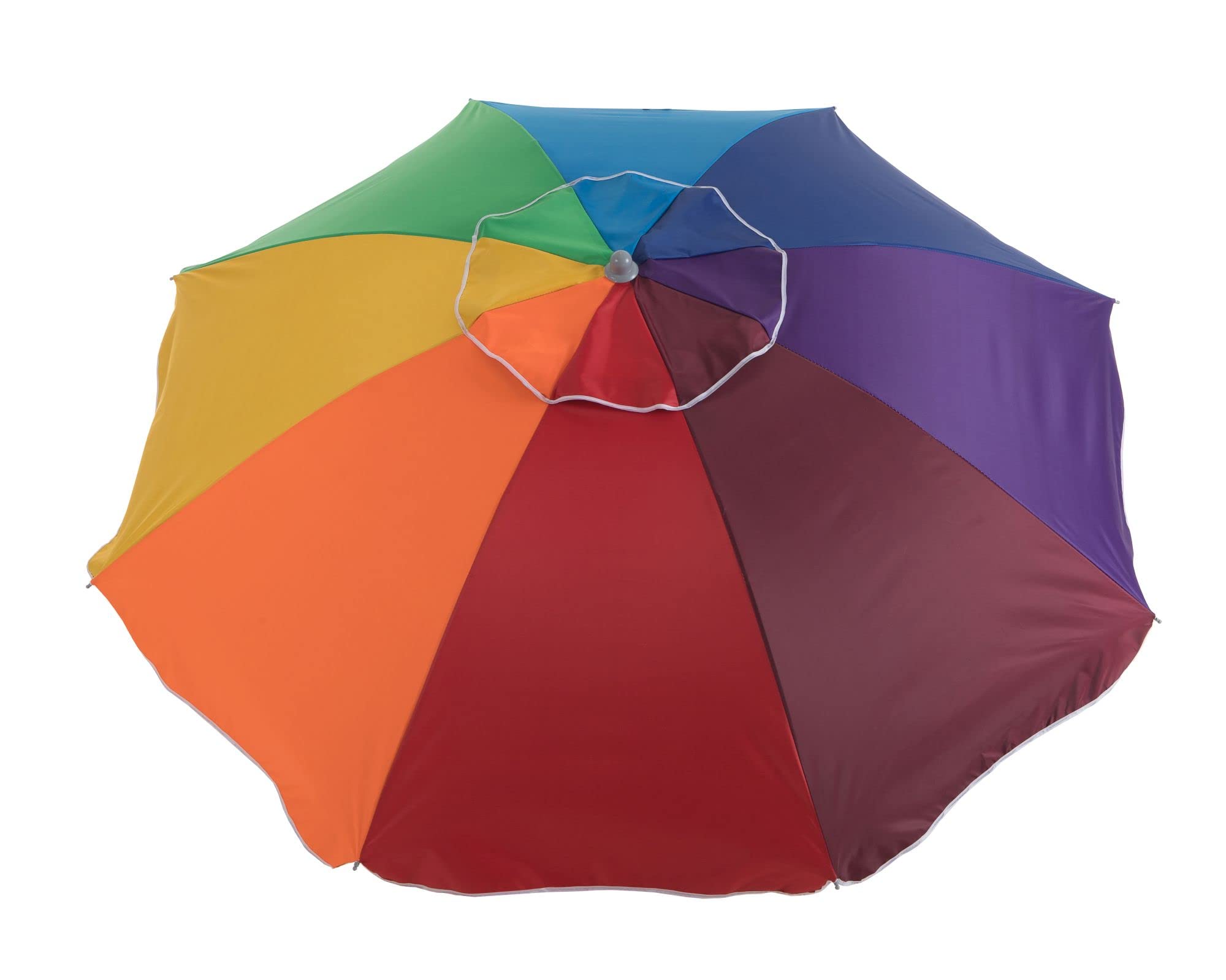 AREMAR Sombrilla de Playa Resistente al Viento Airvent, Protección UV, Varillas de Fibra de Vidrio e Incluye Funda para Transporte (220 cm. Multicolor)