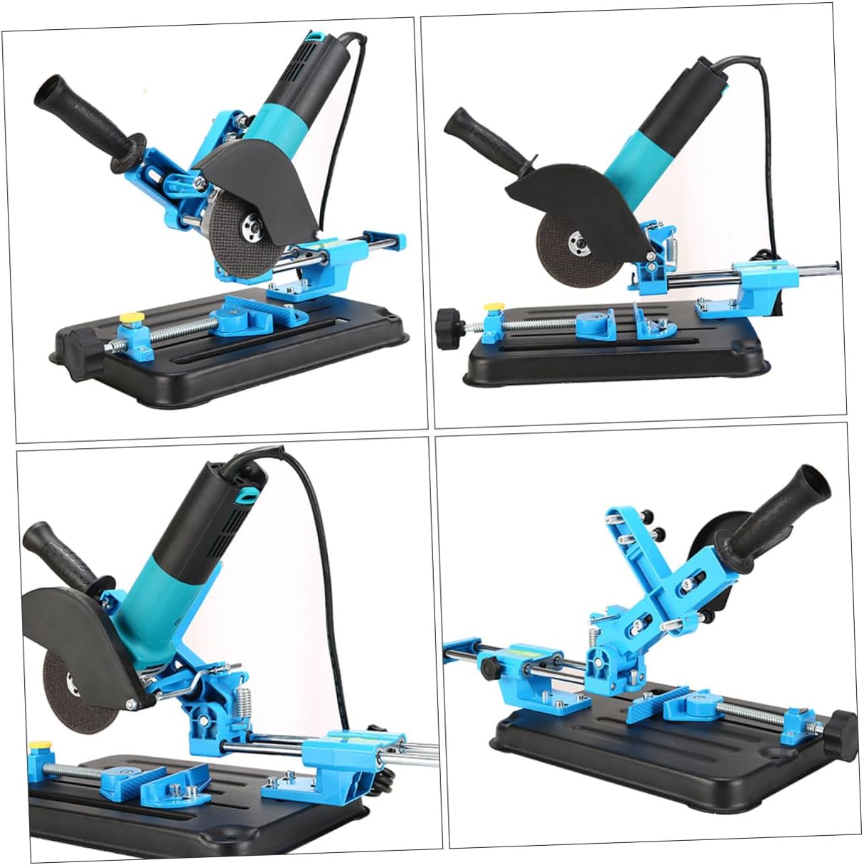HOMSFOU Angle Grinding Machine Stand Polishing Machine Bracket Fixed Holder Rack for Power Tool Accessories Suitable for Workshop and Cutting Tasks
