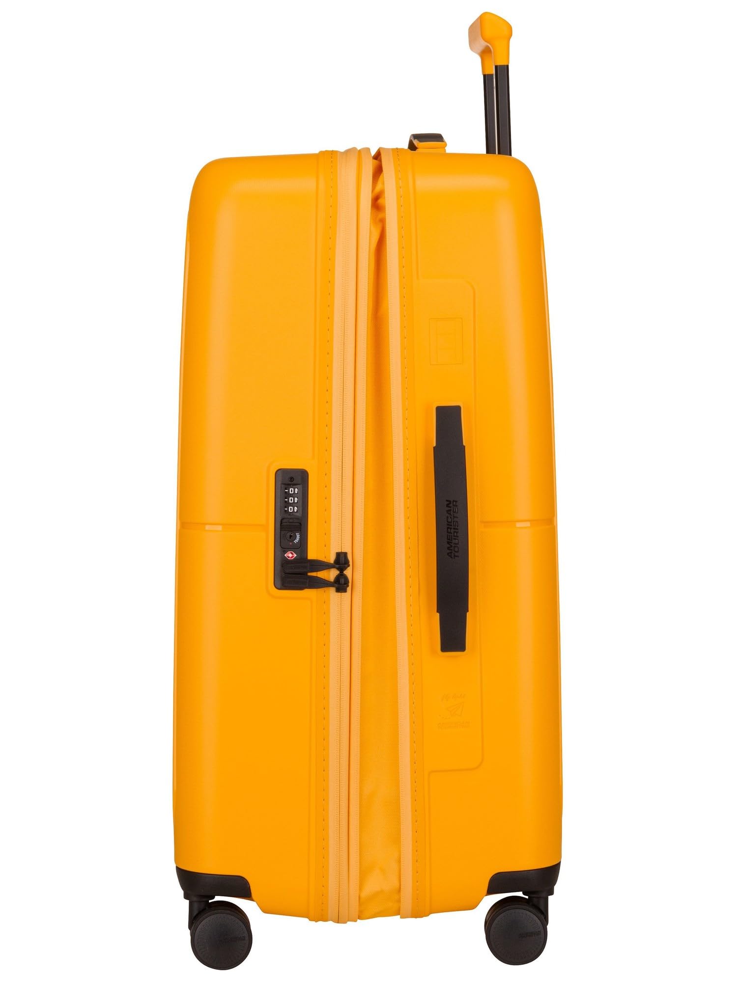 American Tourister Trolley Rigido Medio espandibile, con 4 ruote girevoli e chiusura integrata con combinazione a 3 cifre con funzione TSA. Dispone di un ampio scomparto principale, cinghie elastich