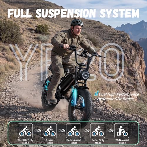 Jasion 3000W/2000W Electric Bike for Adults Teens,Electric