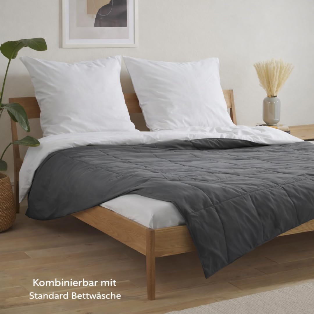 Gewichtsdecke 5kg-8kg 200x135 cm Therapie-Decke mit Glasperlen Oeko-TEX Zertifiziert inkl. Tasche