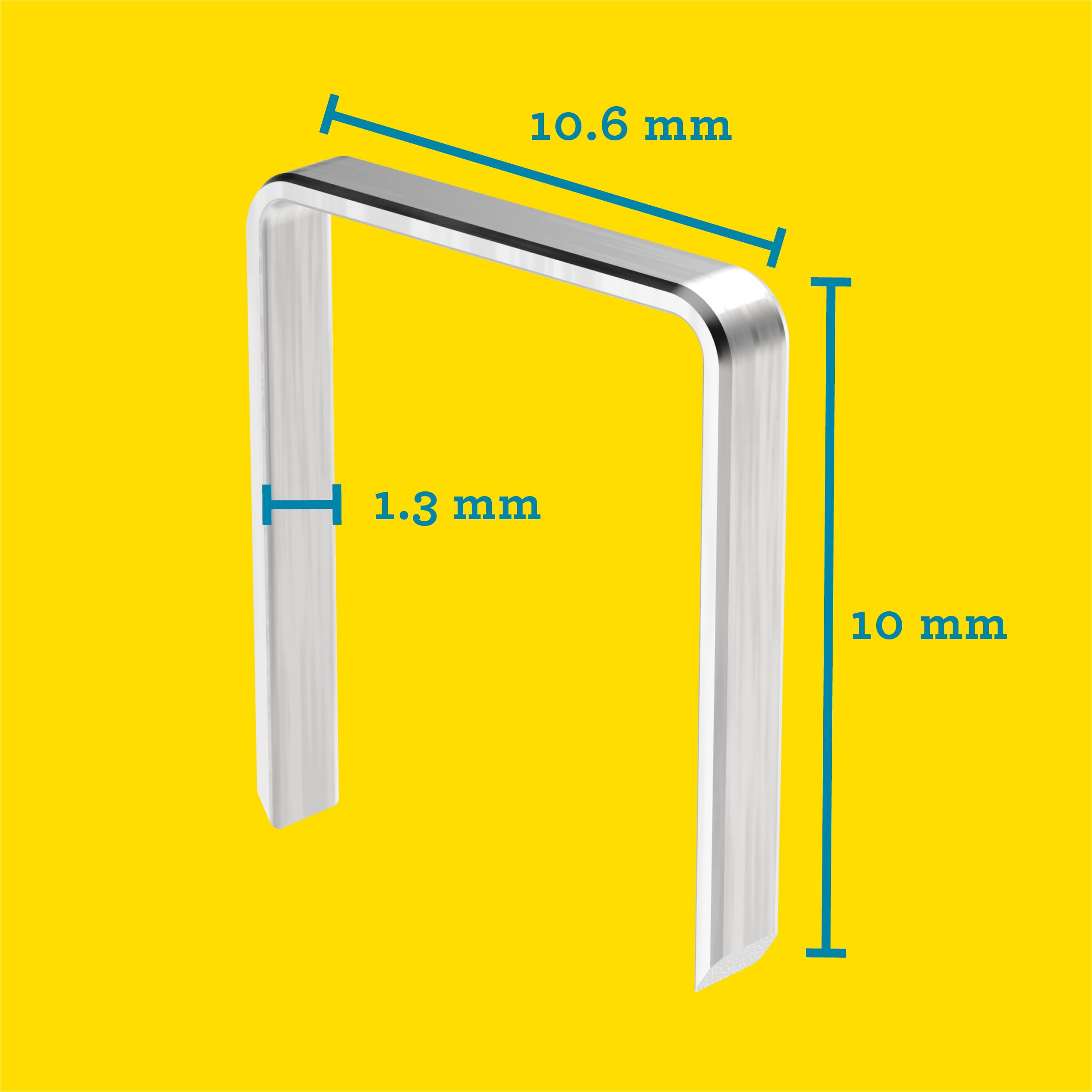 RAPID 40109575, Agrafes N°140, Longueur 10 mm, 648 pièces, Agrafes Inoxydable, Pour les travaux de construction et d’isolation, Haute performance Argent