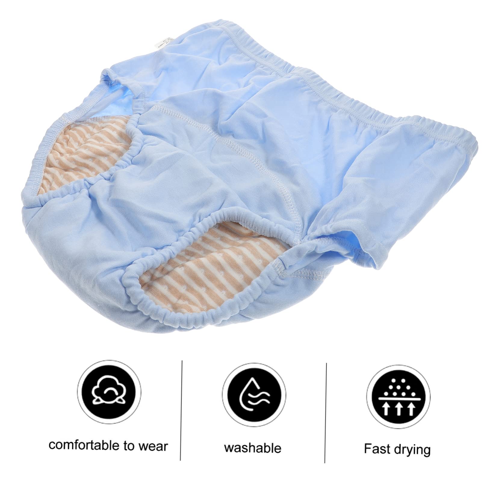 2piezas Para Ropa Interior Transpirable Para Ancianos Bragas De Cuidado Para Adultos Diseño Cómodo y Absorbente