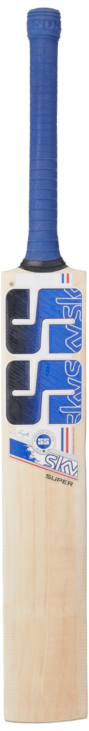 SS Sky Super Kashmiri Willow Cricket Bat, 1200 Grams, Short Handle for Men, Premium Willow for Leather Ball, Lightweight, Strong Grip, Shock Absorption, Ideal for Professional Players-image-33