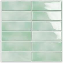 Light Green Peel and Stick on Wall Tiles Backsplash10 Sheets30.5X 30.5cm