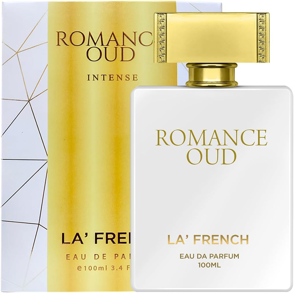 LA' French Romance Long Lasting Oudh Fragrance Premium Luxurious Scent Blended With Agarwood, Jasmine, Sandalwood & Vanilla Perfume Gift Set For Men & Women - 3.38Fl Oz /100 ml (Pack of 1)