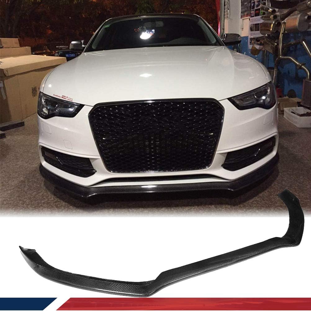 Front Bumper Lip for Audi A5 B8.5 Sline S5 2Door 4Door 2012-2016 Chin Spoiler Front Lip Spoiler Chin Splitter Factory Outlet (Carbon Fiber)